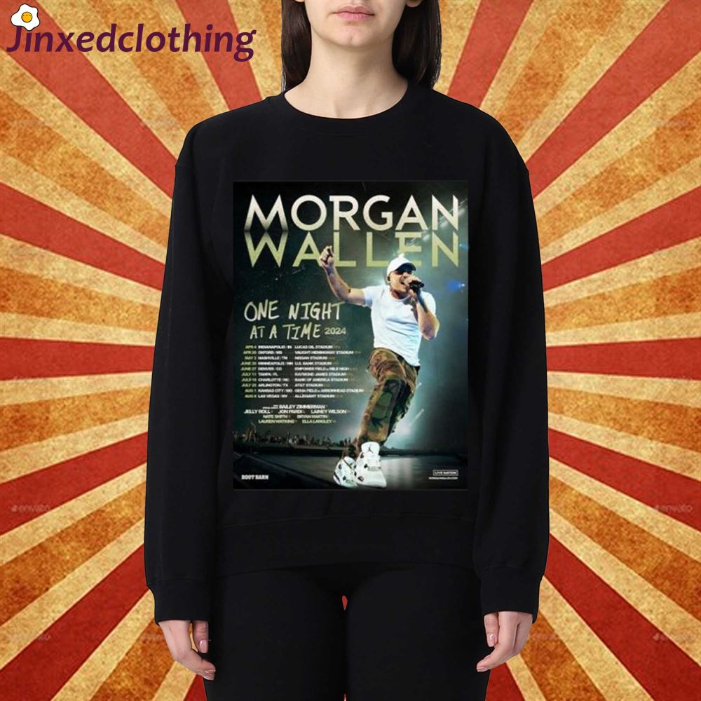 Morgan Wallen Shirt Morgan Wallen Adds 11 Stadium Show To One Night At A Time Tour 2024 Shirt 